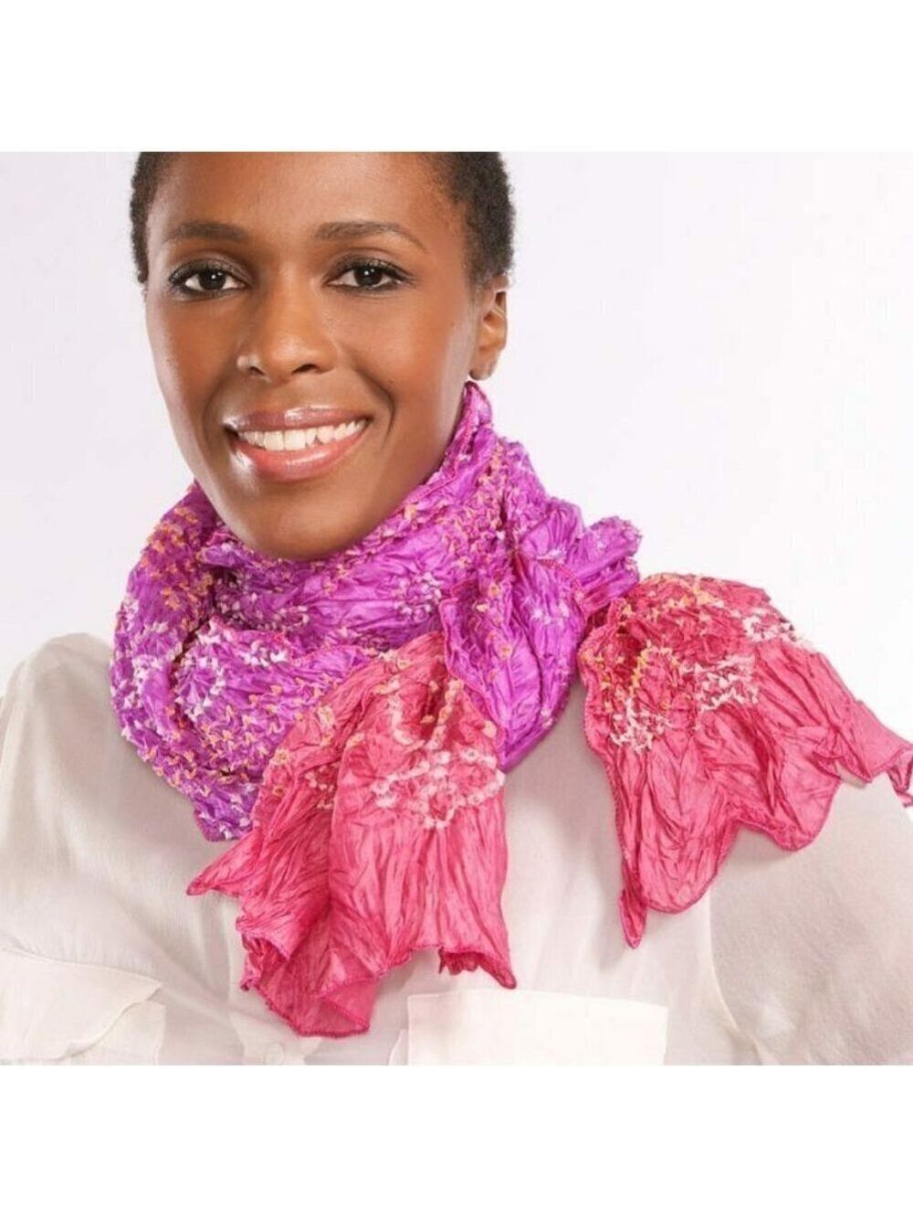 Tie Dye Silk Scarf
